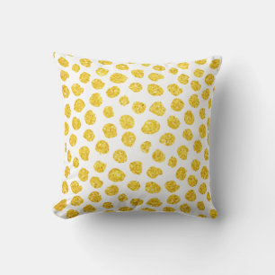 Coussin Rond Jaune 