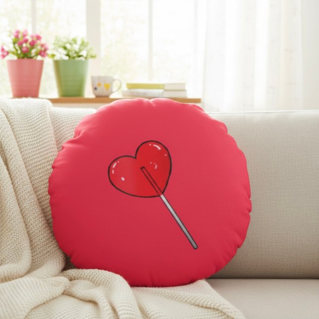 Coussin rond Lollipop (Créateur téléchargé)