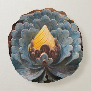 Coussin rond Lotus Flower