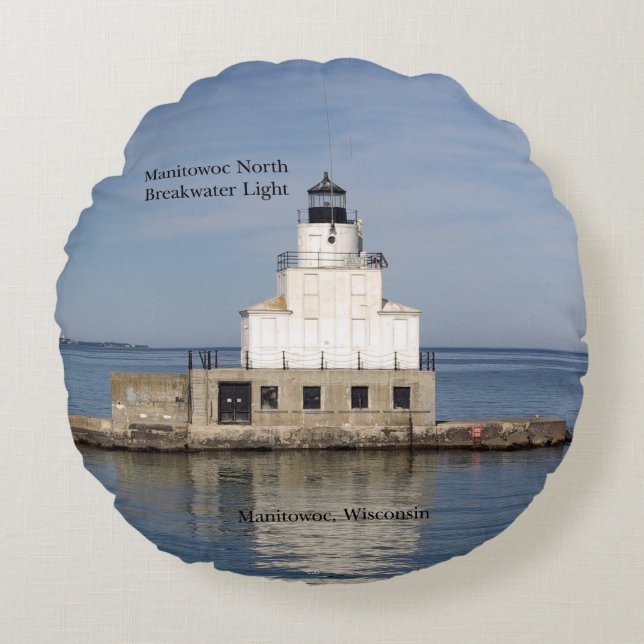 Coussin rond Manitowoc North Breakwater (Devant)