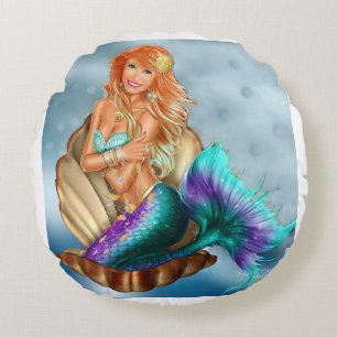 Coussin rond Mermaid