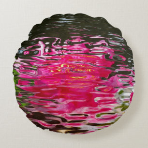 Coussin rond Pastel Water Ripples