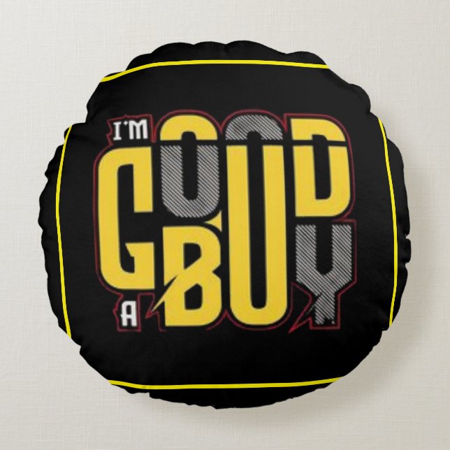 Coussin Rond Personnalisé - Décor Personnalisé (Devant)