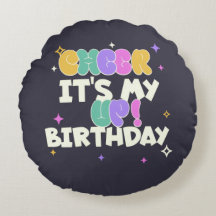 COUSSIN ROND POUR DÉCORER LA MAISON ANNIVERSAIRE D