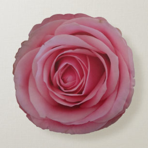 Coussin rond rose Fleur Rose