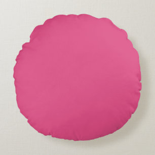 Coussin rond rose intense