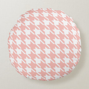 Coussin rond rose moelleux