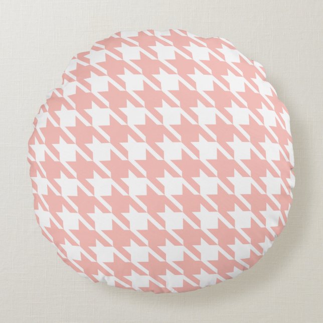 Coussin rond rose moelleux (Devant)