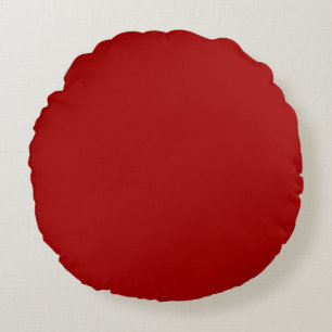 Coussin rond rouge pomme bonbon foncé
