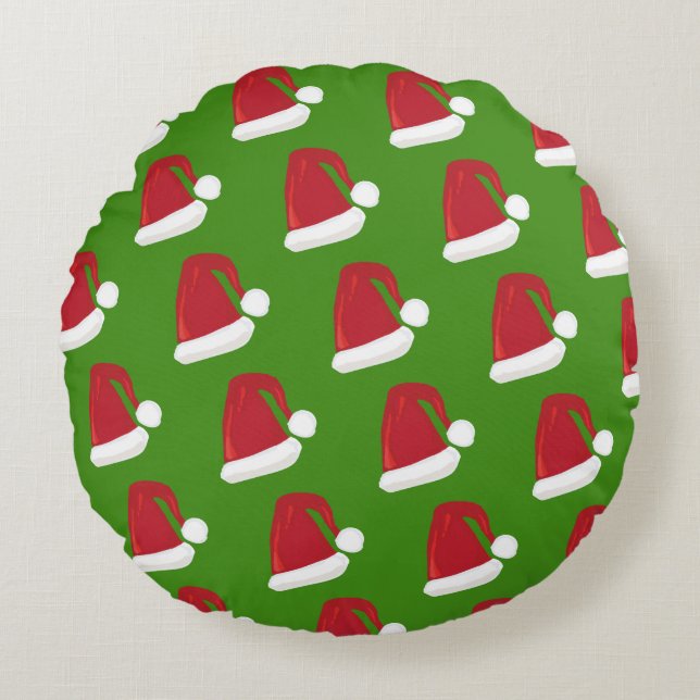 Coussin rond Santa Hat (Devant)