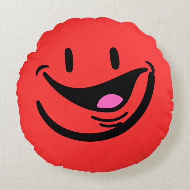 Coussin rond sourire (Devant)