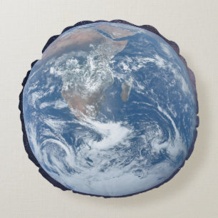 Coussin rond Terre Planète