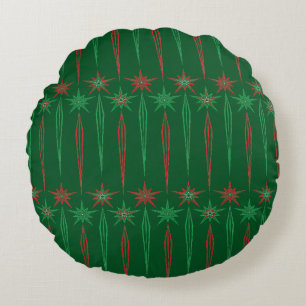 Coussin Rond Vert Icicles Mid Mod