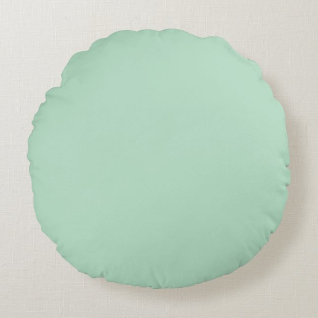 Coussin Rond Vert Menthe (Devant)