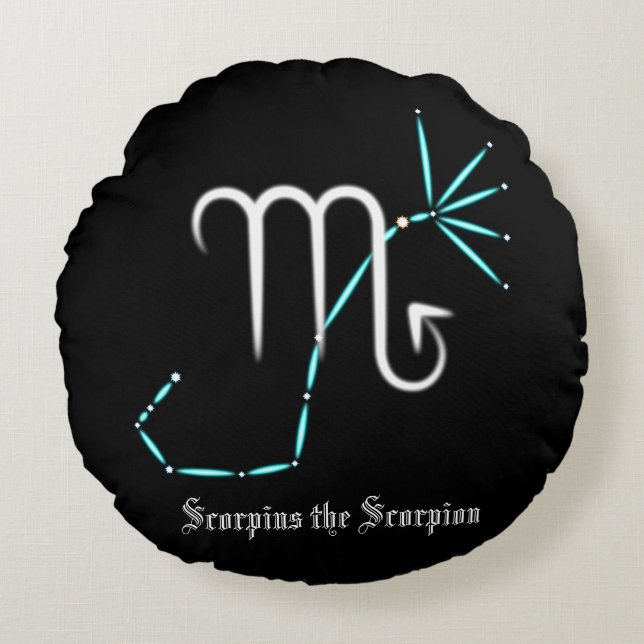 Coussin rond Zodiac Constellation Scorpio (Devant)