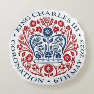 Coussin Ronde du couronnement du roi Charles III