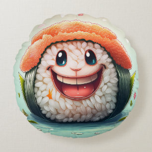 Coussin ronde en Sushi - Design Whimsical Amusemen