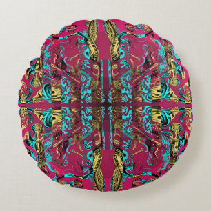 Coussin ronde Mitochondri-Pop