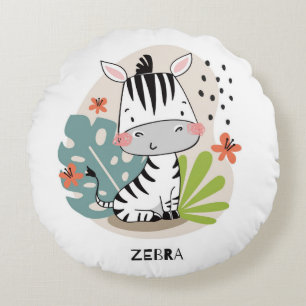 Coussin ronde Zebra