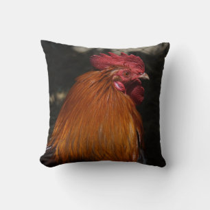 Coussin Rooster rouge