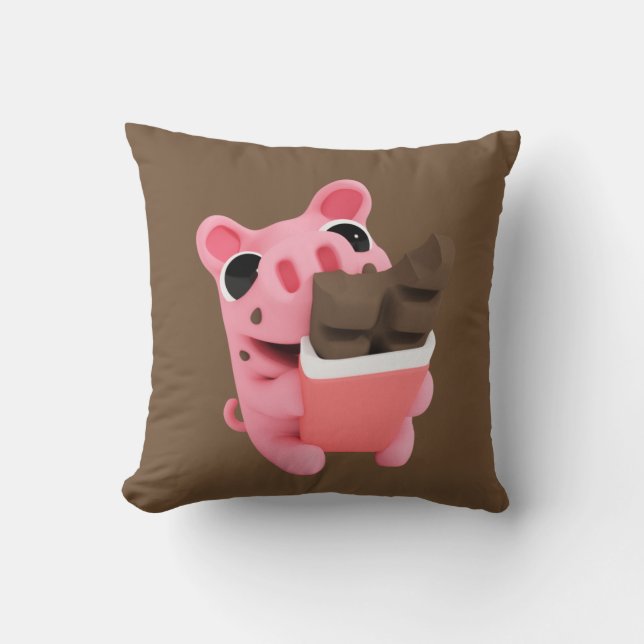 Coussin Rosa est un bon chocolat (Recto)