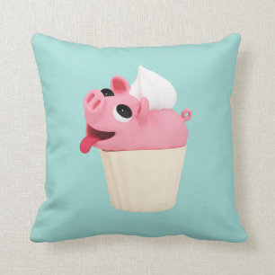 Coussin Rosa the Pig Cup Cake