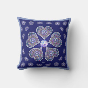 Coussin Rosace bleu ou rouge pour bébé&enfant