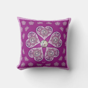 Coussin Rosace bleu ou rouge pour bébé&enfant
