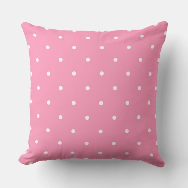 Coussin rose à pois blancs (Recto)