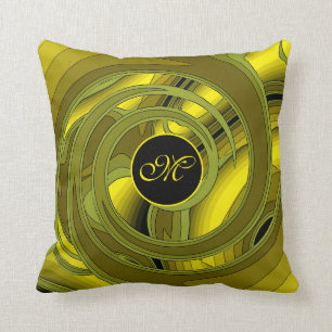 Coussin Rose Abstrait Floral Luxury Modern Or