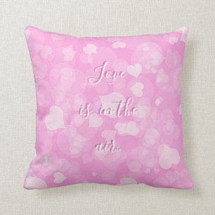 Coussin Rose abstrait texture.text. de bokeh