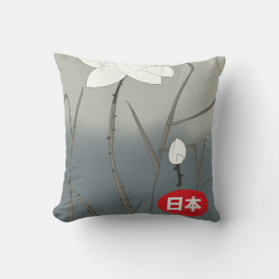 Coussin Rose Blanche Japonaise