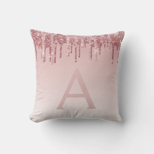 Coussin Rose Bleu - Rose  Parties scintillant Éperche Mono