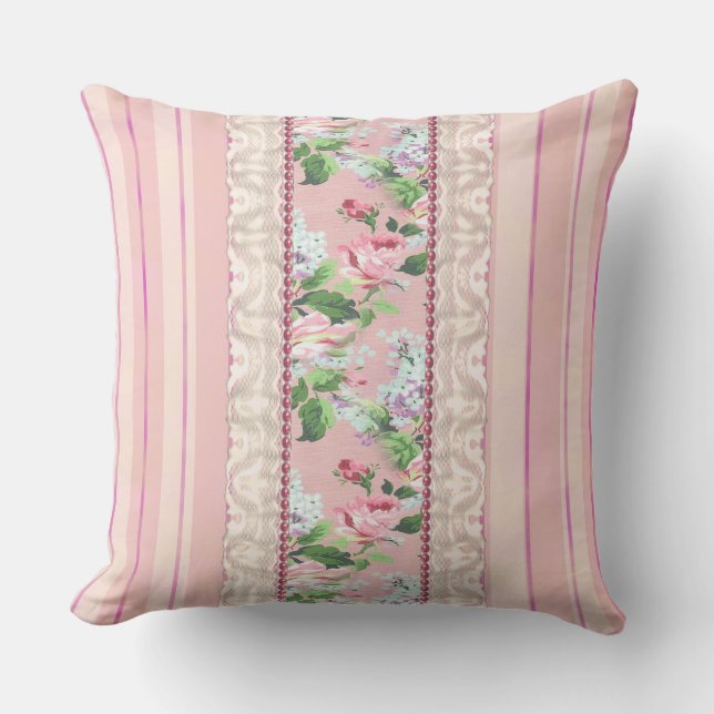 Coussin Rose" carreau chic "minable (Recto)