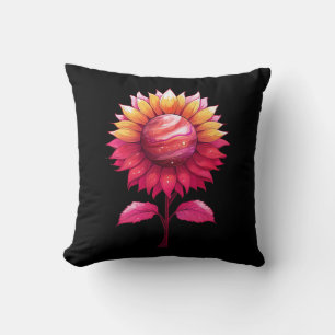 Coussin Rose céleste-noir