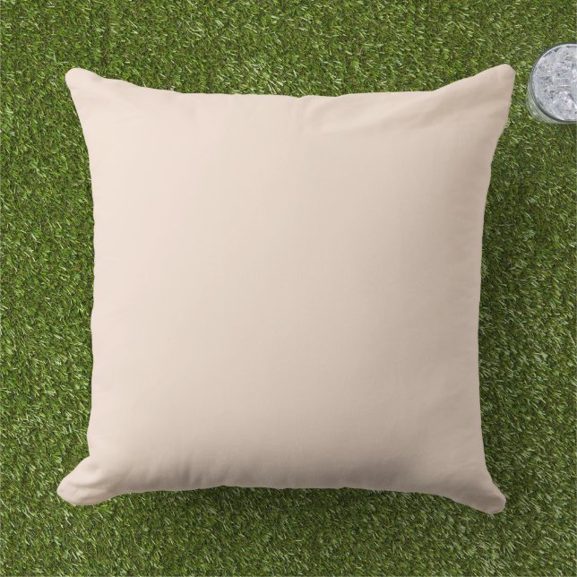 Coussin Rose Champagne Uni  (Herbe)