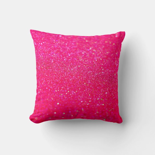 Coussin Rose chaud brillant (Recto)