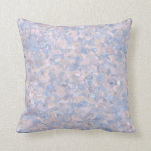 Coussin Rose clair et bleu