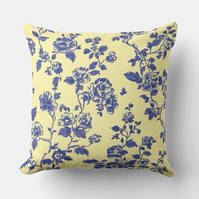 Coussin Rose de campagne française  (Recto)