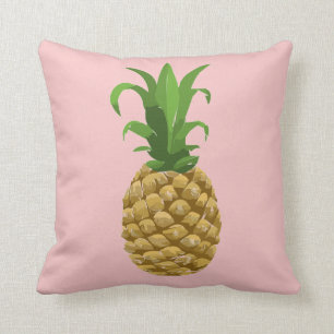 Coussin rose de décor d'ananas