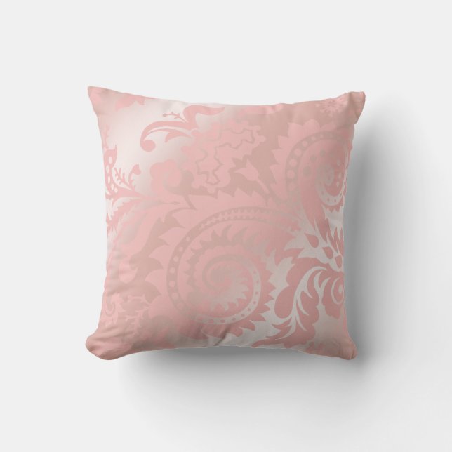 Coussin Rose de Dragontail Paisley Ombre | (Recto)