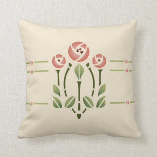 Coussin Rose de Glasgow