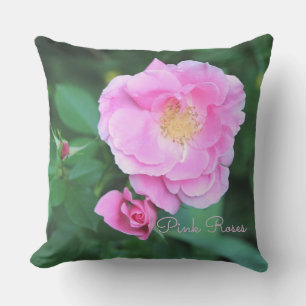 Coussin Rose de Jardin Rose