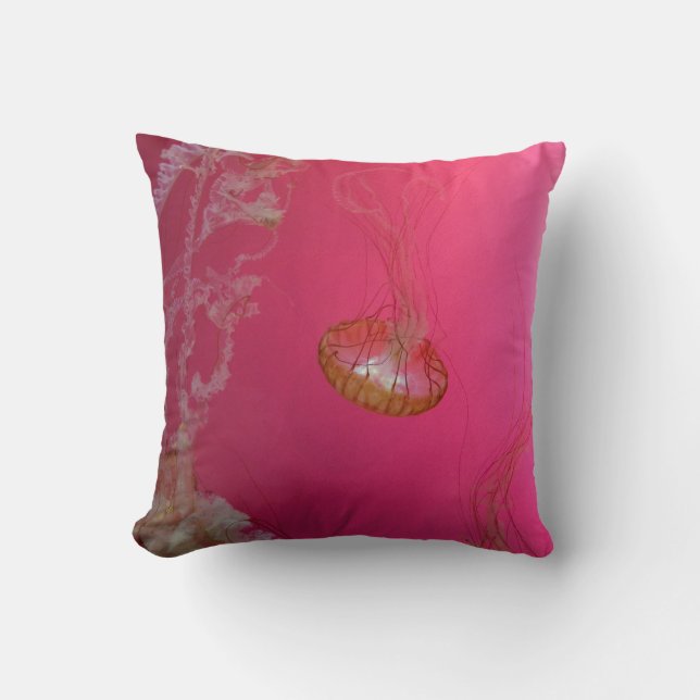 Coussin Rose de méduses (Recto)
