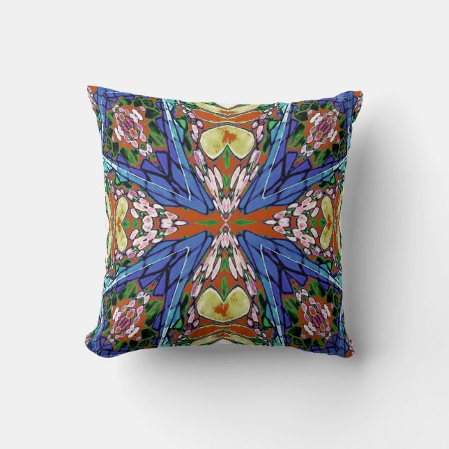Coussin rose de MoJo d'Américain d'abrégé sur (Recto)
