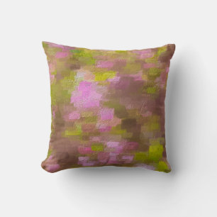 Coussin Rose de saison printanière Abstrait