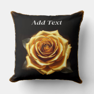 Coussin Rose d'or aux bordures brillantes