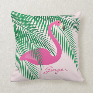 Coussin rose du Flamant rose du gingembre