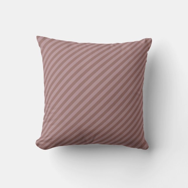 Coussin Rose Duisier B48E92 / Terracotta rouge 976A66 Stri (Recto)