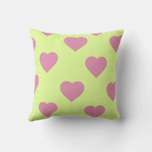 Coussin Rose Élégant Cute Cosy Moderne Romantique Coeur Ch